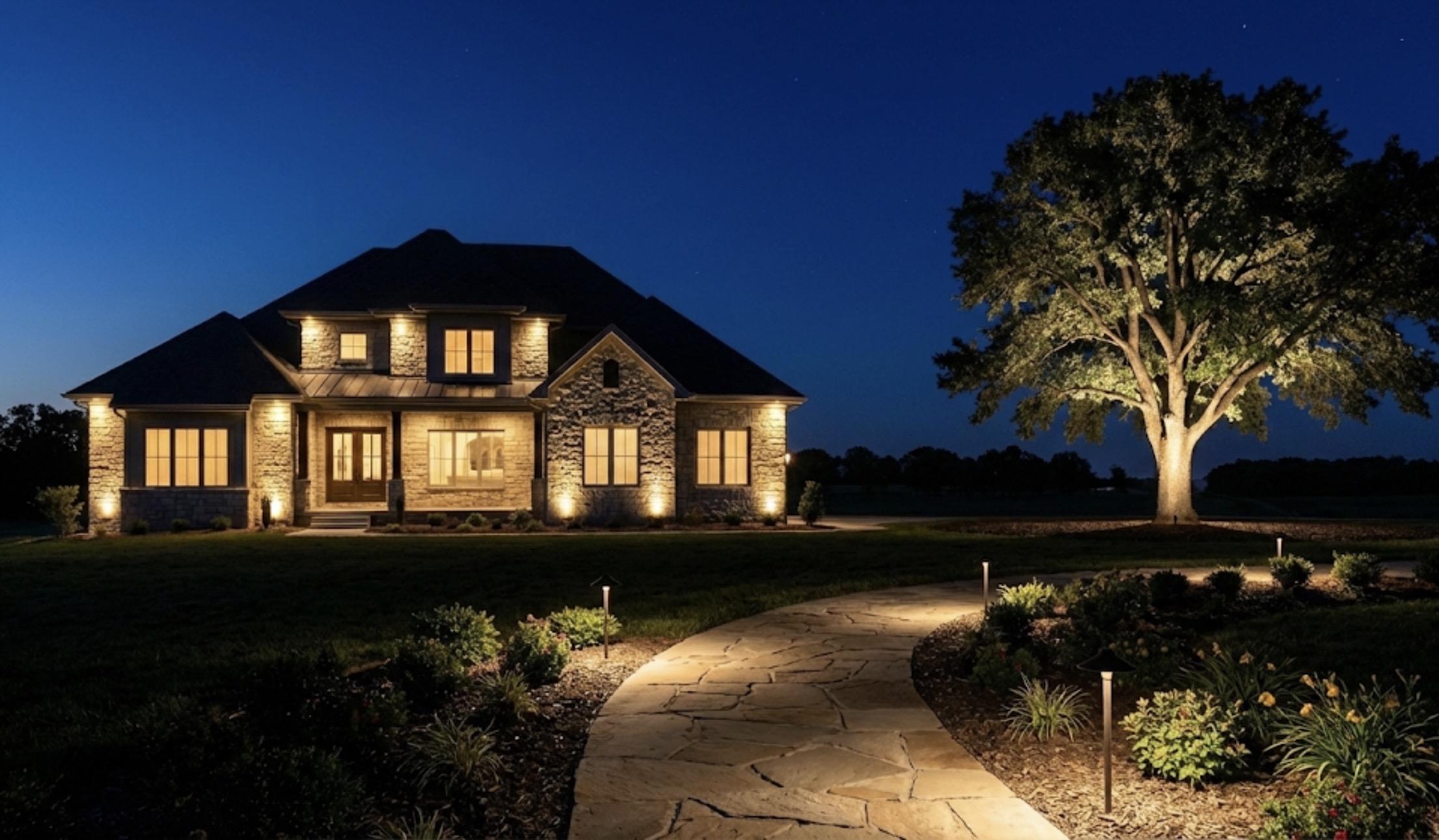 Landscape Lighting Integration